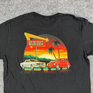 In-N-Out Burger T-Shirt Mens XL Black Graphic Logo Arizona Fast Food Promo